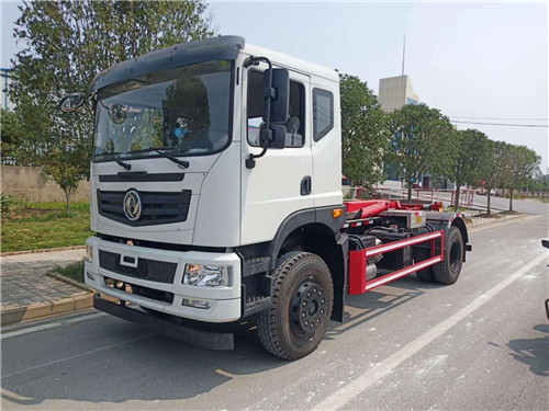  國六東風天然氣NG車廂可卸式垃圾車詳細參數介紹  