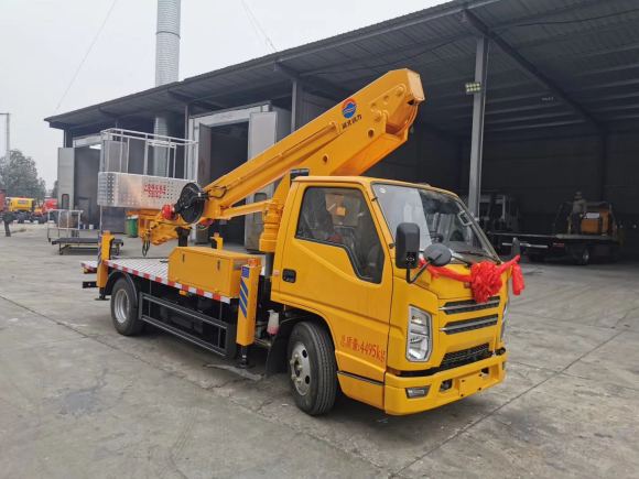 國六江鈴順達藍牌17.5米直臂伸縮式高空作業車推薦