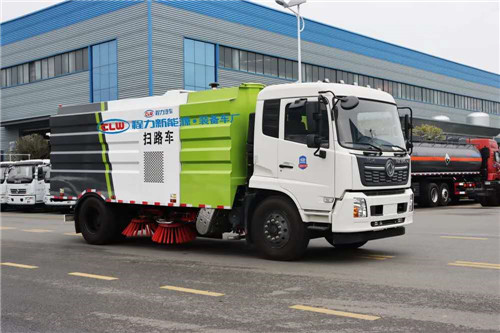 國六東風(fēng)天錦掃路車4方水箱/8方塵箱，京牌掃路，可加裝前沖后灑