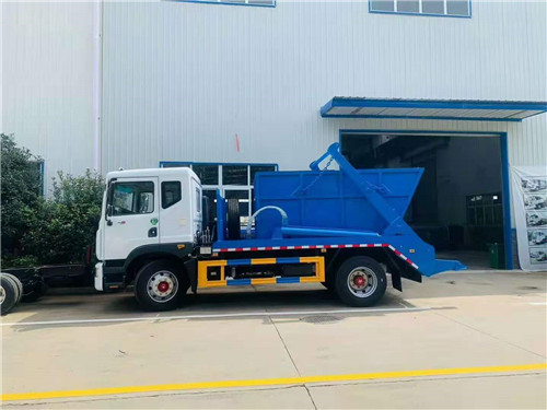 國六東風多利卡D9擺臂式垃圾車拖生活垃圾、淤泥漿渣土，克星推薦車