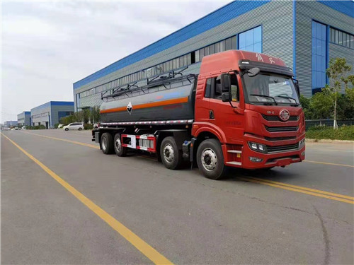 解放8*2腐蝕性物品罐式運輸車圖片參數                                             