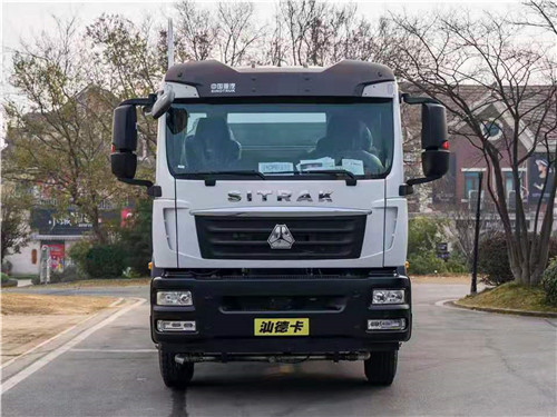 重汽汕德卡單橋多功能抑塵車現車，容積12立方，可選裝50-100米各型霧炮